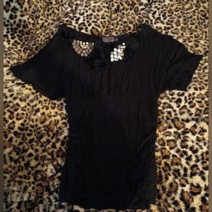 Women's Black dress shirt